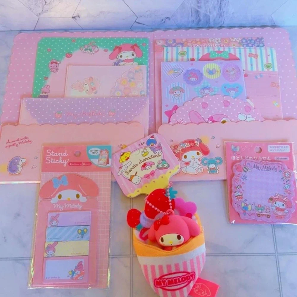 Y2K COQUETTE SANRIO MY MELODY PAPER NOTEPAD BUNDLE NEW
